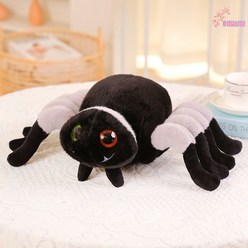 거미인형 동물 피규어 귀여운 캐릭터 선물 수면 쿠션, 그레이 스파이더, 20센티