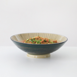 아오미도리 샐러드볼 굽찬기 24cm 냉모밀 대면기 일본그릇