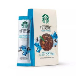 [미국내수용]스타벅스 비아 인스턴트 스위트 아이스커피 /Starbucks VIA Instant Sweetened Iced Coffee