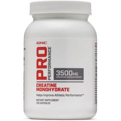 아르기닌 GNC Pro Performance Creatine Monohydrate 3500mg - 120 Capsules Helps Improve Athletic
