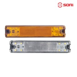 화물차 24V LED SL-45 표시등 대형차 옆면등 특장차 사이드등 측면등 차폭등 전면등 앞면등 배광통과, 선택1.황색측면등(24V)