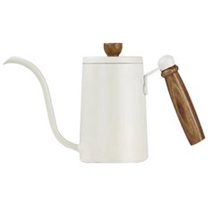 Sifei 로즈우드 핸들 커피 드립주전자 600ml, 1개, Beige