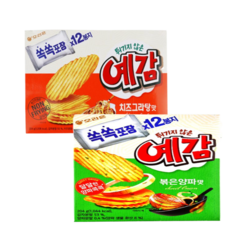 오리온 예감 2종 볶은양파 204g + 치즈 그라탕맛 204g, 1개