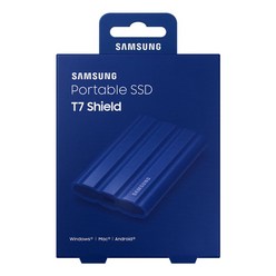 삼성전자 포터블 외장SSD T7 Shield 블루 1TB USB 3.2 Gen.2 MU-PE1T0R/WW