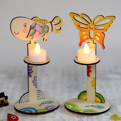 [아트랄라]아름다운문양촛대만들기(1개)전통만들기/우리나라, 나비