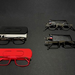휴대용 돋보기 노안 안경 접이식 안경테, 접이식 돋보기 안경, 스퀘어, 1개