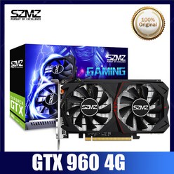 SZMZ비디오 카드 GTX 960 4GBnIDIA GA Geforce 오리지널 새로운 GTX960 그래픽 카드 GPU Di 게임용128Bit GDDR5 그래픽 카드