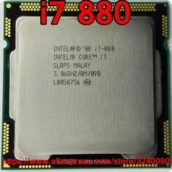 i73770 인텔 코어 i7 880 쿼드 3.06GHz LGA1156 8M 캐시 95W i7-880 데스크탑 CPU, 한개옵션0