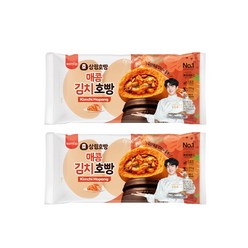 삼립호빵 매콤김치 호빵 3입, 2개, 270g