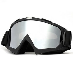 오토바이 안경 핼리 고글 앤티크 오프로드 바이크 바람막이 모래 헬멧 고글, 색깔2, 하나, 1개
