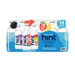 Hint Water Variety Pack 힌트 워터 버라이어티 팩 16floz(475ml) 18개입, 1팩