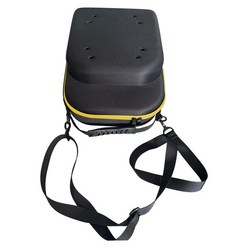 모자 주최자 홀더 가방 운반 손잡이와 조절 가능한 어깨 끈이있는 EVA 모자 보관함 보호용 쉘 캡 캐리어 모자, 노란색 지퍼, 에바, 1개