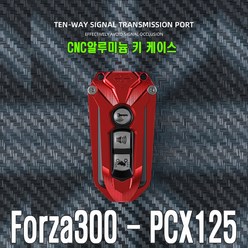 오토바이 스피릿비스트 포르자 PCX 올뉴 신형 혼다 forza CNC 알루미늄 슈퍼커브 키링 키홀더 키박스 열쇠고리 키고리, SBT포르자키케이스(레드), 1개