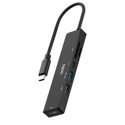 [LY] 엑토 6in1 C타입 PD HDMI 카드리더기 멀티 허브CRH-25 (LY 391033EA ), ＠릴리쿠팡▶ 본상품선택