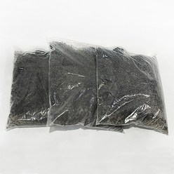 화산석 현무암 흑색 1Kg 소포장 1개, 흑색 1kg소립