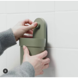 욕실 칫솔통 벽 흡착형 이케아 외보네스 바구니통, 1개