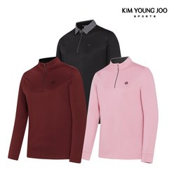 [간절기겨울용]김영주스포츠 여성 기모 집업 카라 티셔츠 WT06