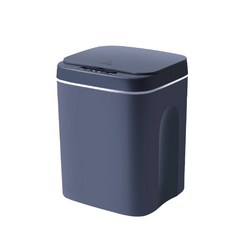 스마트 홈 전기 쓰레기 캔 자동 뚜껑 모션 센서 방수 쓰레기통이있는 사무실 쓰레기통 캔 침실, 짙은 회색, 14L