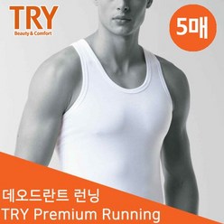 트라이 데오도란트 남자런닝 런닝셔츠 메리야스 5매