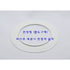 코리아드레인 발코니우수관청정커버-천정링 75A 100A 125A, 1개