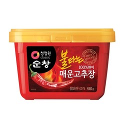 [청정원] F) 불타는 매운고추장 450g, 1개