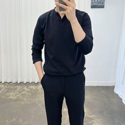 아도르클래식 델스 트임 헨리넥 스판 데일리 긴팔티