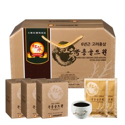 고려인삼유통 6년근 고려홍삼 녹용골드원, 30개입, 70ml