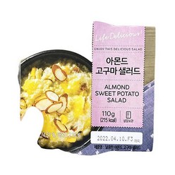 피코크 아몬드 고구마 샐러드 110g x 2개, 종이박스포장