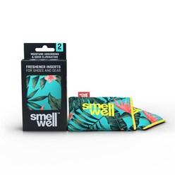 [스멜웰] 신발 냄새제거 제습제 탈취제 오리지널 Tropical Floral, 2개입, 1g