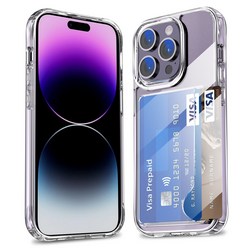 프리미엄S 아이폰 카드 2장 수납 투명 케이스 (iPhone case)