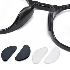 흡착 실리콘 안경코받침 10쌍 플랫형 안경자국 흘러내림 통증 방지 안경 코받침 코패드