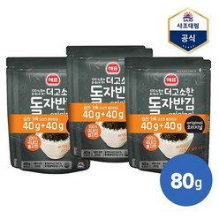 [사조] 더 고소한 자반김돌자반 80g X 3개 /김자반/조미김, 없음