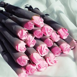 아르띠콜로 장미 비누 꽃 한송이 20개세트, 첫사랑핑크