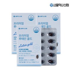 [서울약사신협] 프리미엄 루테인 골드 식물성캡슐 30캡슐 3세트, 3개, 단품