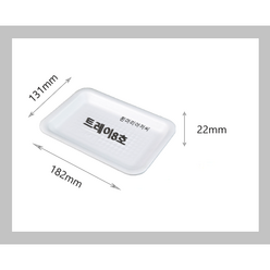 트레이8호/사각접시/일회용기/배달용기/스티로폼/1000개/8호/흰머리아저씨, 1000개, 1000개