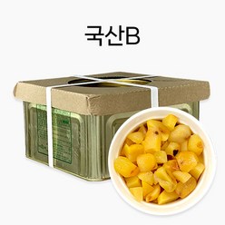 진산 조각 밤 다이스 국산 B / 고형량 4.5g 체스트넛 캔 마롱 마론, 1개, 8kg