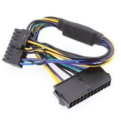 PSU ATX 24PIN TO 18PIN 어댑터 변환기 전원 케이블 코드 HP Z420 Z620 데스크탑 워크 스테이션 마더 보드 18AWG 30CM, Black, 한개옵션0
