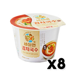 세이면 김치국수 용기 컵라면 194g x 8개