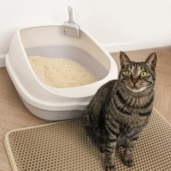 오픈형 고양이 화장실 평판형 대형 특대형 초대형, 단품