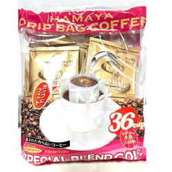 하마야 드립백 드립 레귤러 커피 스페셜 블렌드 골드 대용량 288G (8g x 36팩) HAMAYA DRIP BAG COFFEE REGULAR, 8g, 36개입, 1개