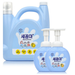 LG 생활건강 세꼼마 핸드워시 대용량 3.5L 레몬 + 공병 250ml x2개, 1개