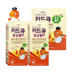 일동제약 키드큐 홍삼젤리 15g오렌지맛 유아홍삼, 300g, 2개