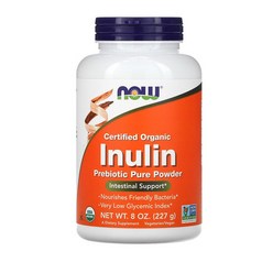Now Foods Inulin Prebiotic Pure Powder 나우 푸드 이눌린 프리바이오틱 퓨어 파우더 분말 227g, 1팩