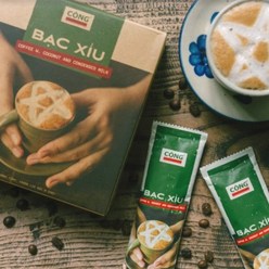 베트남 내수용 콩카페 밧쑤이 코코넛 밀크커피 Cong Bac Xiu C 180g, 1개