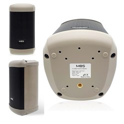 MOS MCU-210 실내 실외용 방수 컬럼스피커 HI임피던스 10W 업소배경음악 비상방송용