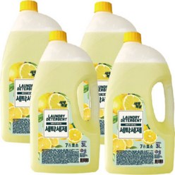 세제혁명 레몬 품은 올바른 세탁세제 3Lx4통(총12L), 4통, 3L
