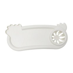 유니버설 유모차 스낵 트레이 Handrest 접시 용품 컵 먹이 병 홀더가있는 스낵 트레이 이동식 미끄럼 방지 유모차, ABS, 하얀색, 1개
