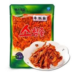 [수연중국식품] 중국간식 소심줄 연변맛소힘줄, 180g, 5개