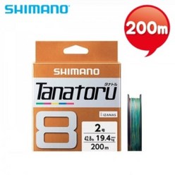 시마노 타나토르8 5색 200m/마킹 8합사 PE합사 0.6호, 0.6호 5색마킹 200m