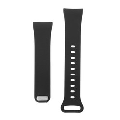 Samsung Gear Fit 2 Pro/SM-R360 밴드 조절 가능한 팔찌 스포츠 실리카 스트랩, L, 검은색
